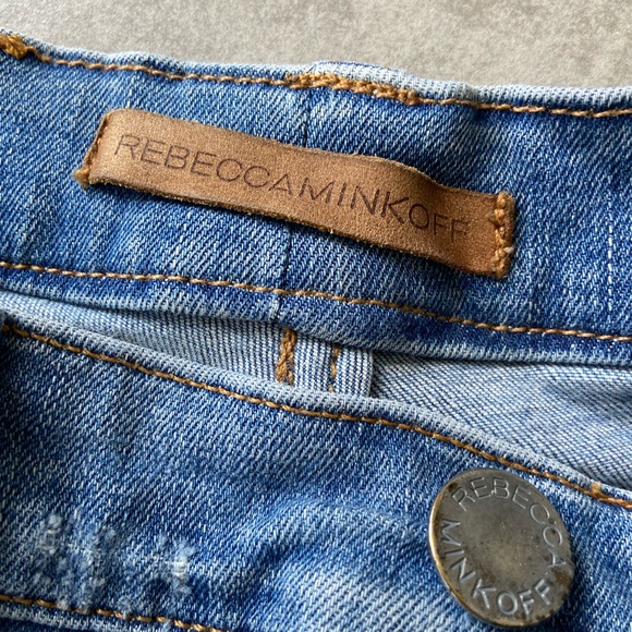 Super flattering and cute Rebecca Minkoff Distressed Denim cut off Shorts - Picture 5 of 9